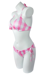 Barbie Movie Margot Pink Plaid Check Dress | Dress In Beauty