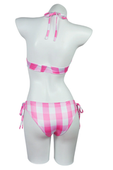 Barbie Movie Margot Pink Plaid Check Dress | Dress In Beauty