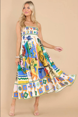 Soleil Square-Neck Midi Sundress | Dress In Beauty