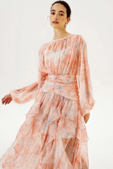 Faye Round Neck Balloon Sleeve Maxi Dress | Dress In Beauty