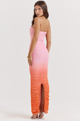 Sapphire Ombre Pleated Maxi Dress | Dress In Beauty