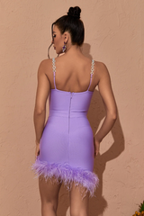 Kadence Crystal Chain Bandage Dress | Dress In Beauty