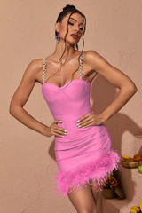 Kadence Crystal Chain Bandage Dress | Dress In Beauty