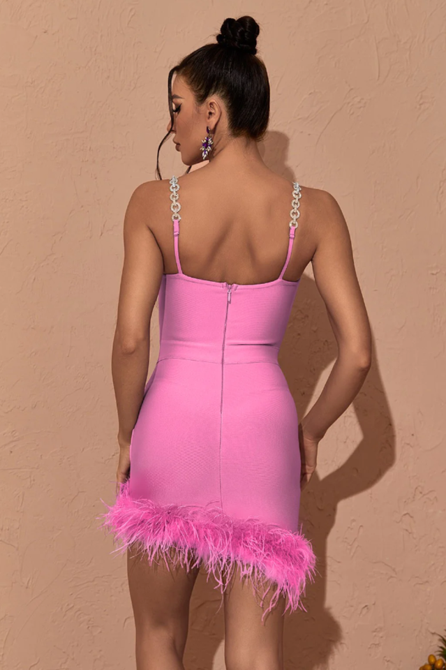 Kadence Crystal Chain Bandage Dress | Dress In Beauty