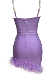 Kadence Crystal Chain Bandage Dress | Dress In Beauty