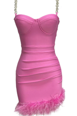 Kadence Crystal Chain Bandage Dress | Dress In Beauty