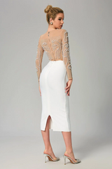 Motina Pearl Mesh Bandage Set | Dress In Beauty