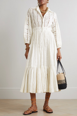 Sienna Tiered Broderie Anglaise Midi Dress | Dress In Beauty