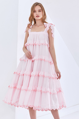 Sleeveless Overlay Ruffle Maxi Dress | Dress In Beauty