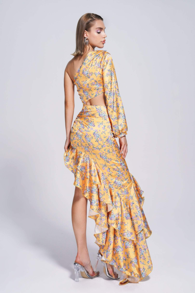 Cassidy One Shoulder Floral Maxi Dress | Dress In Beauty