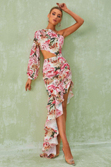 Cassidy One Shoulder Floral Maxi Dress | Dress In Beauty
