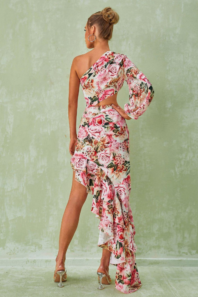 Cassidy One Shoulder Floral Maxi Dress | Dress In Beauty