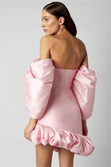 Lantern Sleeves Off Shoulder Mini Dress | Dress In Beauty