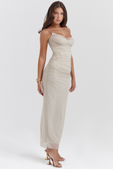 Nalini Sand Maxi Dress | Dress In Beauty