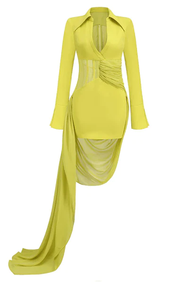 Draped Mesh Corset Mini Dress | Dress In Beauty