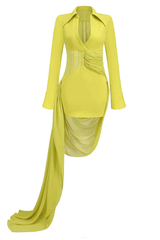Draped Mesh Corset Mini Dress | Dress In Beauty