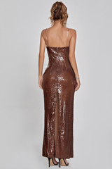 Lorelei Brown Sequin Dress | Dress In Beauty