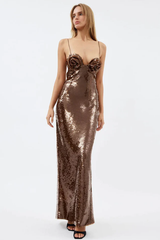 Lorelei Brown Sequin Dress | Dress In Beauty