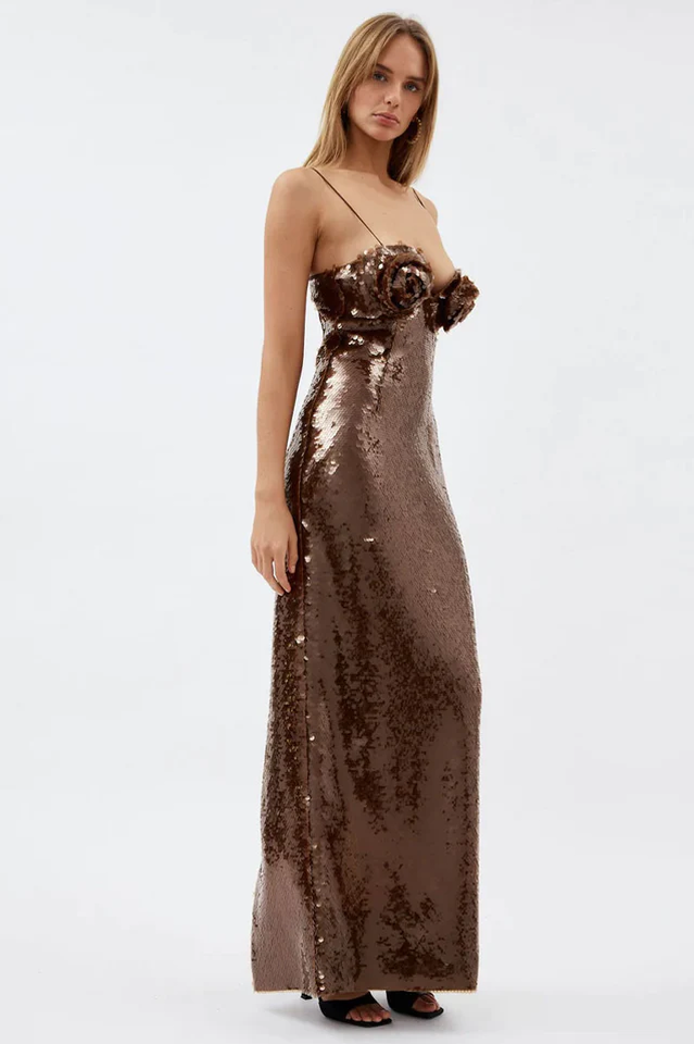 Glamorous Affair Bustier Sequin Maxi Dress | Dress In Beauty Glamorous Affair Bustier Sequin Maxi Dress | Dress In Beauty