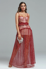 Barrett Sequined Mesh & Lace Maxi Dress | Dress In Beauty