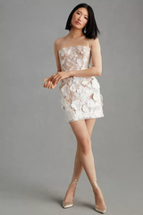 Hilma Structured Floral Mini Dress | Dress In Beauty
