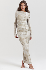 Lanetta Feminine Printed Maxi Dress | Dress In Beauty