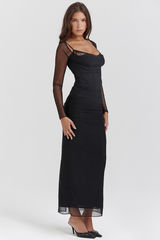 Katarina Black Maxi Dress | Dress In Beauty