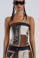 Daytona Vegan Leather Top + Skirt Set | Dress In Beauty