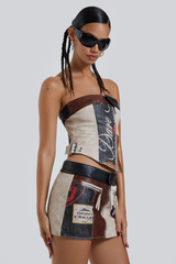 Daytona Vegan Leather Top + Skirt Set | Dress In Beauty