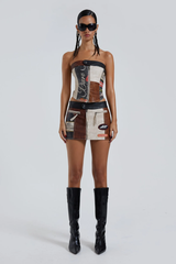 Daytona Vegan Leather Top + Skirt Set | Dress In Beauty