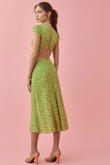 Backless Cut Out Slit Midi Dress | Dress In Beauty