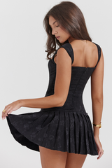Talia Black Strappy Mini Dress | Dress In Beauty