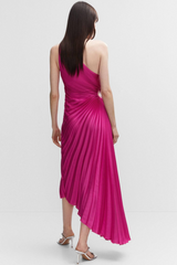 Catalina One Shoulder Pleated Satin Dress | Dress In Beauty