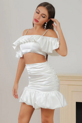 Lucra Satin Top & Mermaid Skirt Set | Dress In Beauty