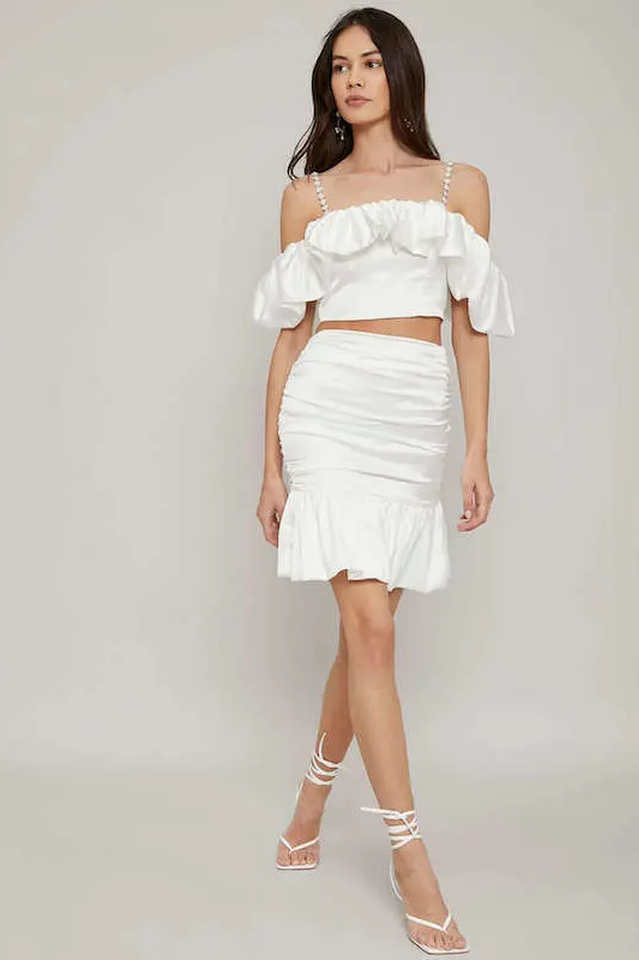Lucra Satin Top & Mermaid Skirt Set | Dress In Beauty