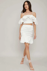 Lucra Satin Top & Mermaid Skirt Set | Dress In Beauty