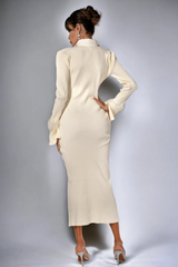 Vallance Feather Trim Maxi Dress | Dress In Beauty