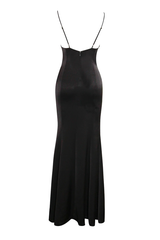 Eleanor Black & White Bow Satin Gown | Dress In Beauty