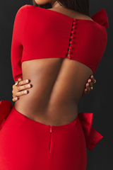 Lavele Red Bow Maxi Dress | Dress In Beauty