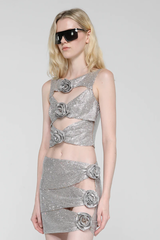 Linne Cutout Top & Skirt Set | Dress In Beauty