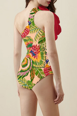 3D Flower One Piece Swimsuit & Skirt Set | Dress In Beauty