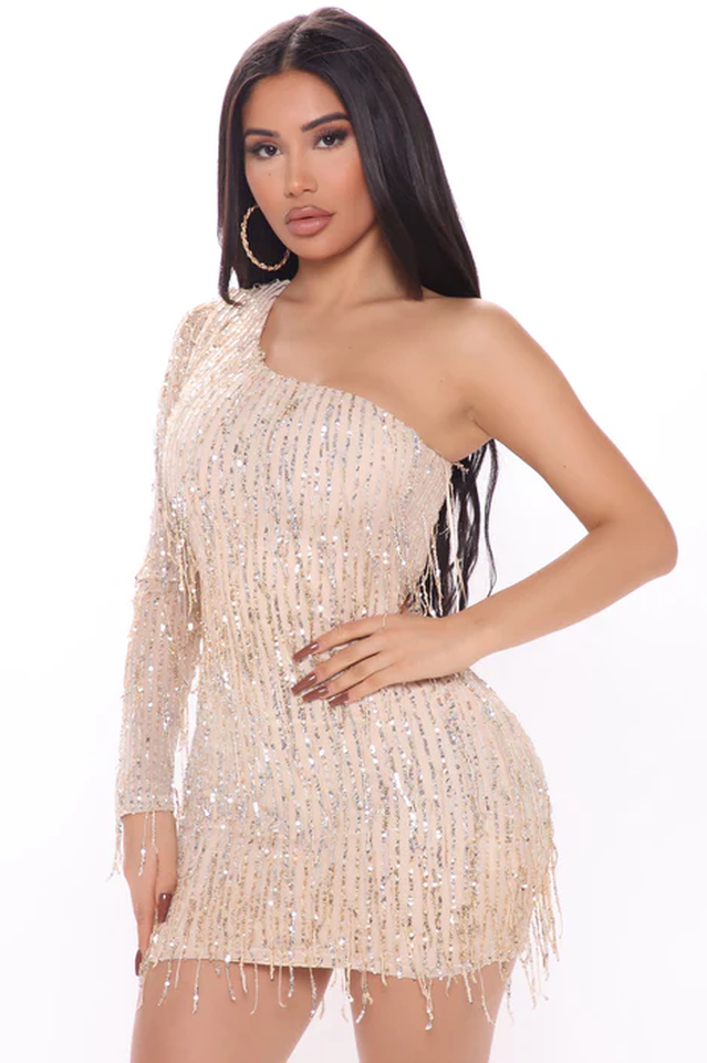 No Strings Attached Sequin Mini Dress | Dress In Beauty