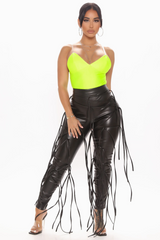 Pull Some Strings Faux Leather Pants | Dress In Beauty