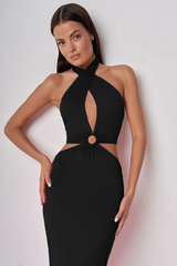 Wrap Front Cutout Backless Maxi Dress | Dress In Beauty