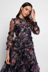 Georgina Ruffle Maxi Dress | Dress In Beauty
