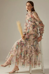Georgina Ruffle Maxi Dress | Dress In Beauty