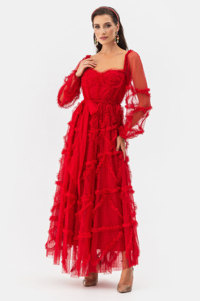 Maryam Sweetheart Belted Maxi Dress | Dress In Beauty