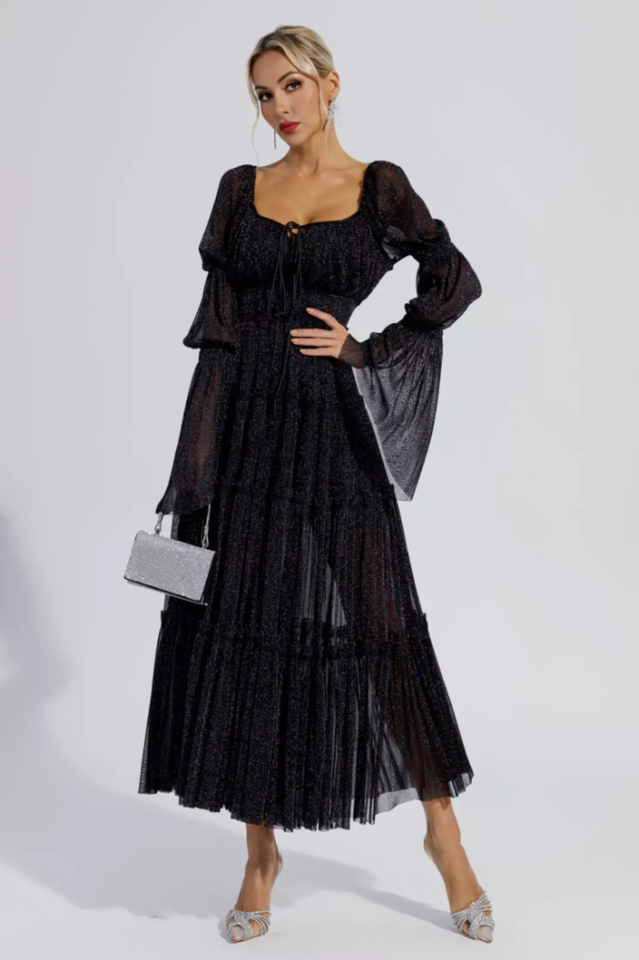 Yaretzi High Waist Sequin Maxi Dress | Dress In Beauty