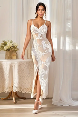 Split Thigh Sequin Cami Long Dress | Dress In Beauty