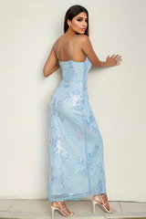 Split Thigh Sequin Cami Long Dress | Dress In Beauty
